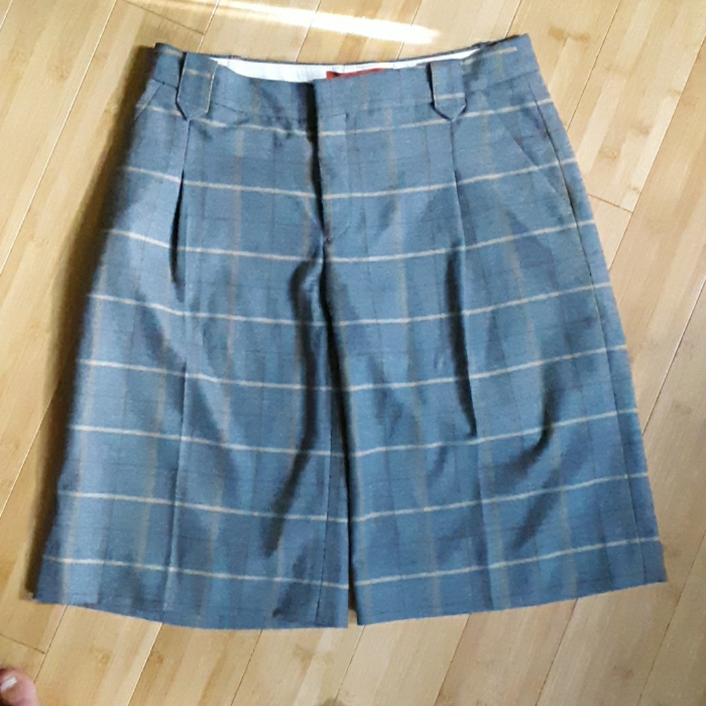 Anthropologie Cartonnier Plaid Shorts
